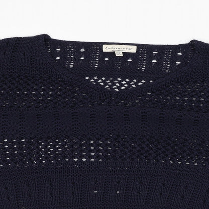 F&F Womens Blue V-Neck  Acrylic Pullover Jumper Size 12