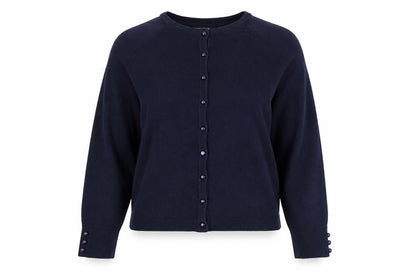 Womens UK Size M Mia Moda Blue Cardigan Jumper