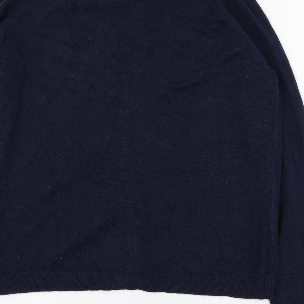 Womens UK Size M Mia Moda Blue Cardigan Jumper