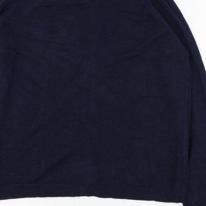 Womens UK Size M Mia Moda Blue Cardigan Jumper