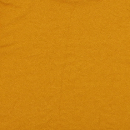 F&F Womens Yellow Round Neck  Polyester Pullover Jumper Size 12