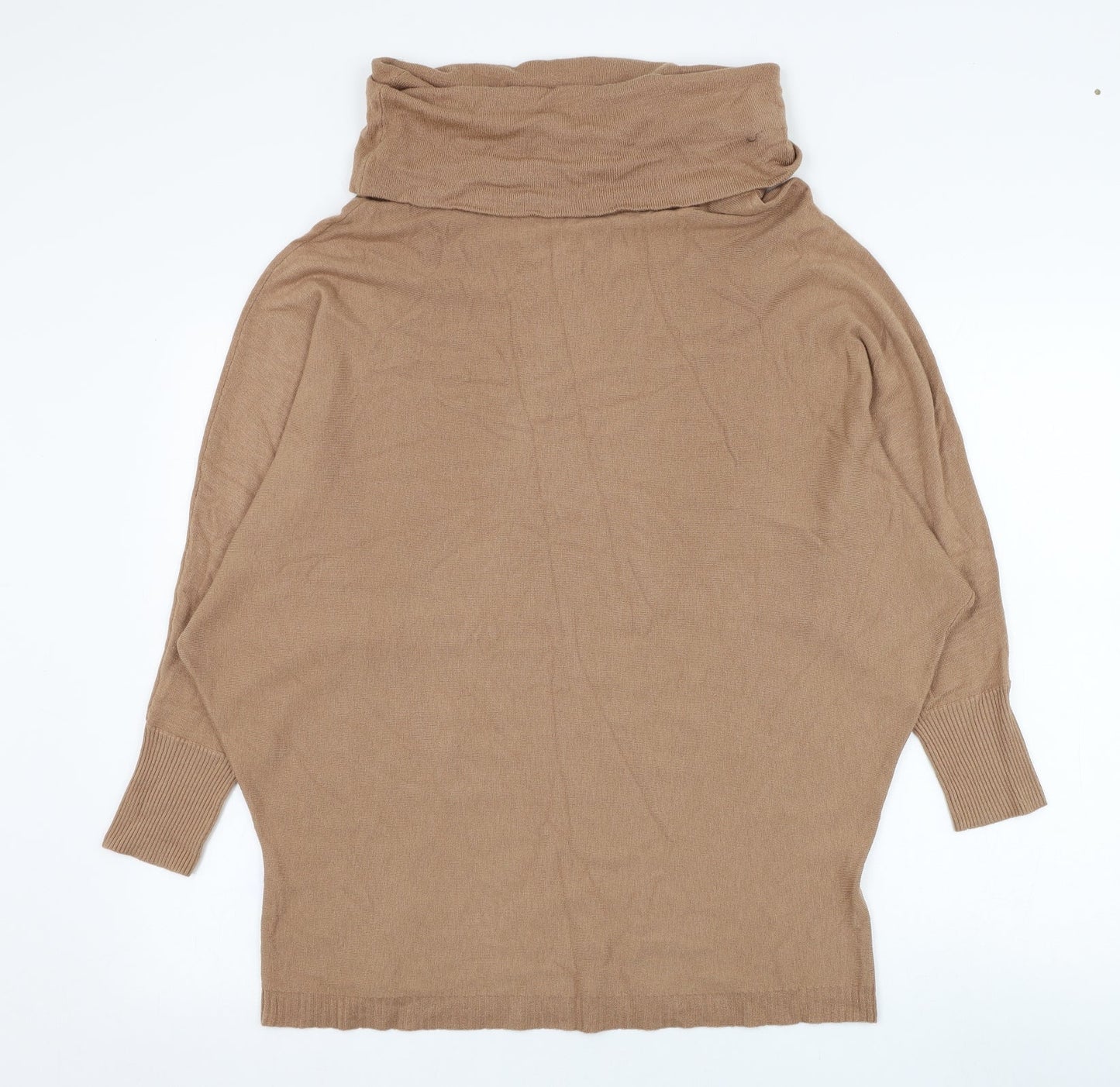 Womens UK Size S Preworn Brown Pullover Jumper