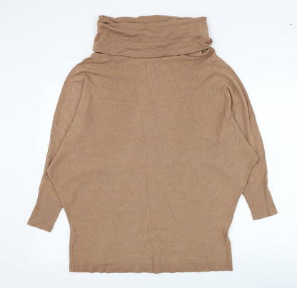 Womens UK Size S Preworn Brown Pullover Jumper