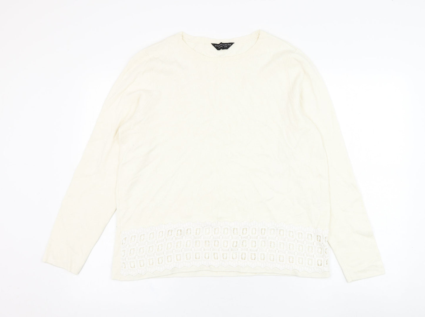 Womens UK Size 18 Dorothy Perkins Ivory Pullover Jumper
