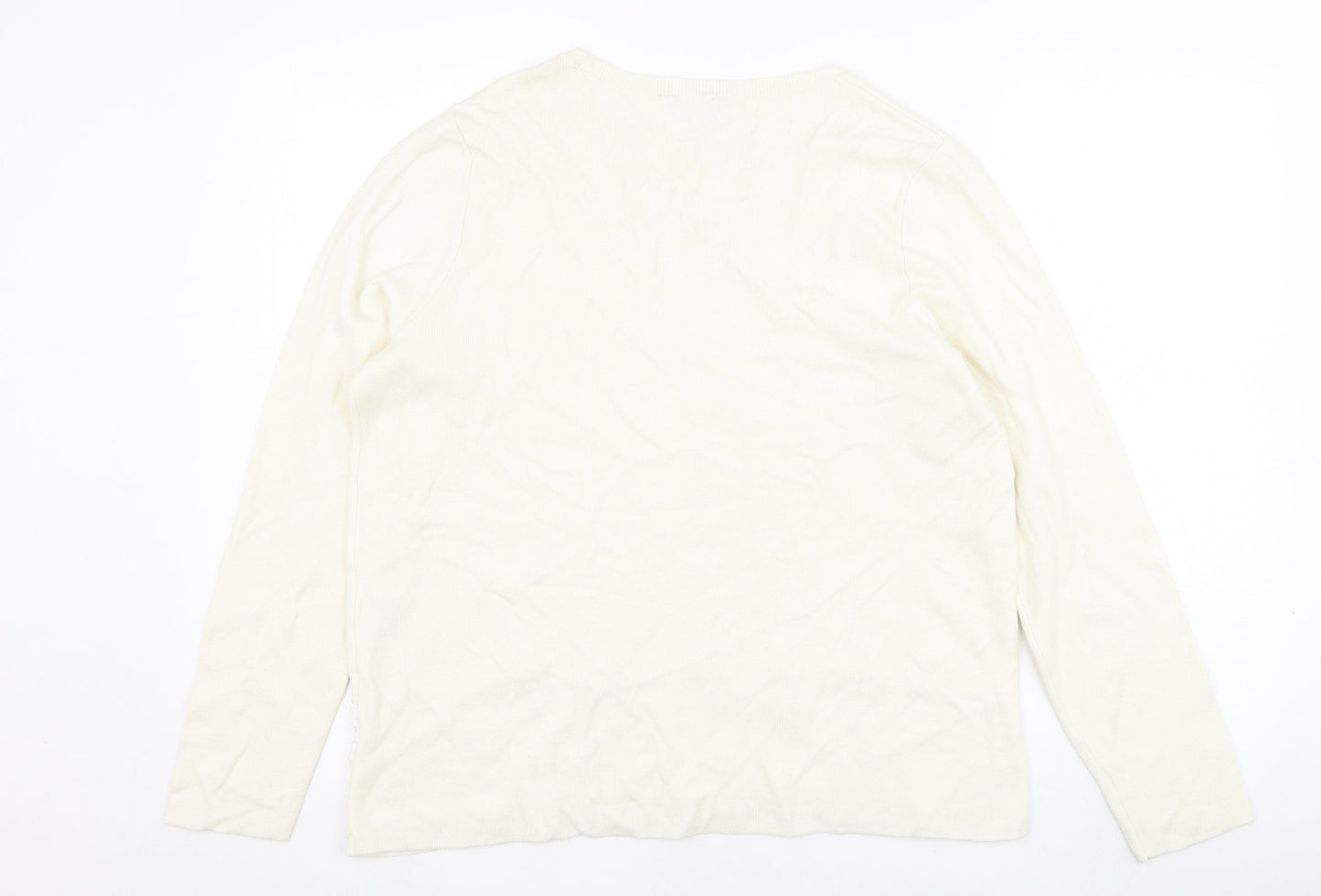 Womens UK Size 18 Dorothy Perkins Ivory Pullover Jumper
