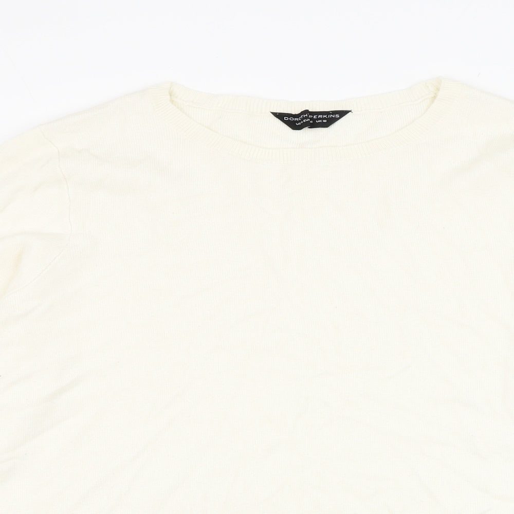 Womens UK Size 18 Dorothy Perkins Ivory Pullover Jumper