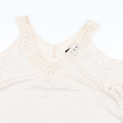 Womens UK Size 14 New Look Pink Pullover Jumper