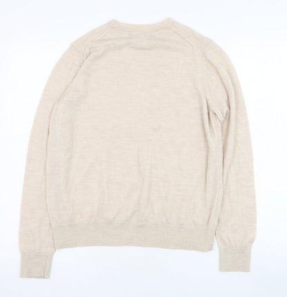 Womens UK Size 12 Marks and Spencer Beige Pullover Jumper