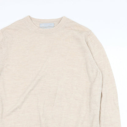 Womens UK Size 12 Marks and Spencer Beige Pullover Jumper
