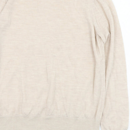 Womens UK Size 12 Marks and Spencer Beige Pullover Jumper
