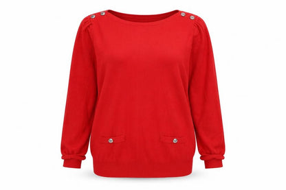 Womens UK Size 14 BHS Red Pullover Jumper