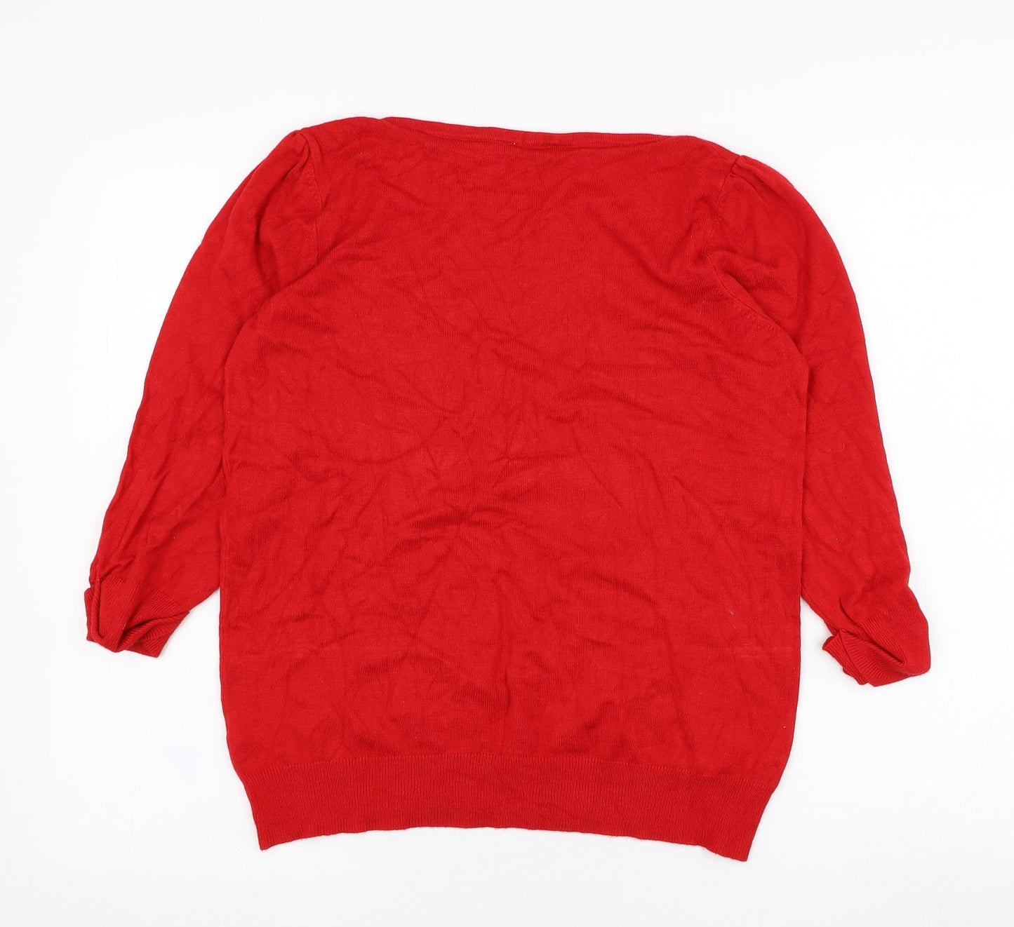 Womens UK Size 14 BHS Red Pullover Jumper