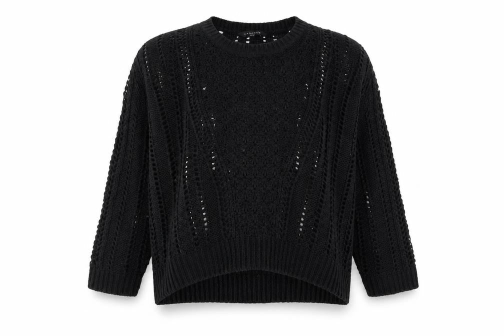 Womens UK Size M Peacocks Black Pullover Jumper