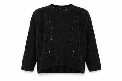 Womens UK Size M Peacocks Black Pullover Jumper