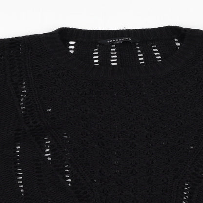 Womens UK Size M Peacocks Black Pullover Jumper
