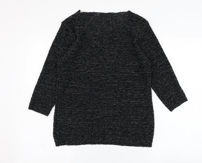 Womens UK Size S BM Black Pullover Jumper