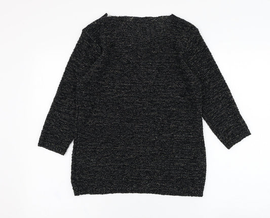Womens UK Size S BM Black Pullover Jumper