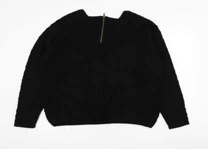 Womens UK Size 18 NEXT Black Pullover Jumper