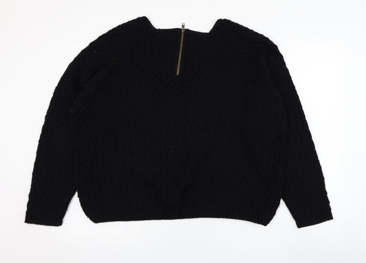 Womens UK Size 18 NEXT Black Pullover Jumper