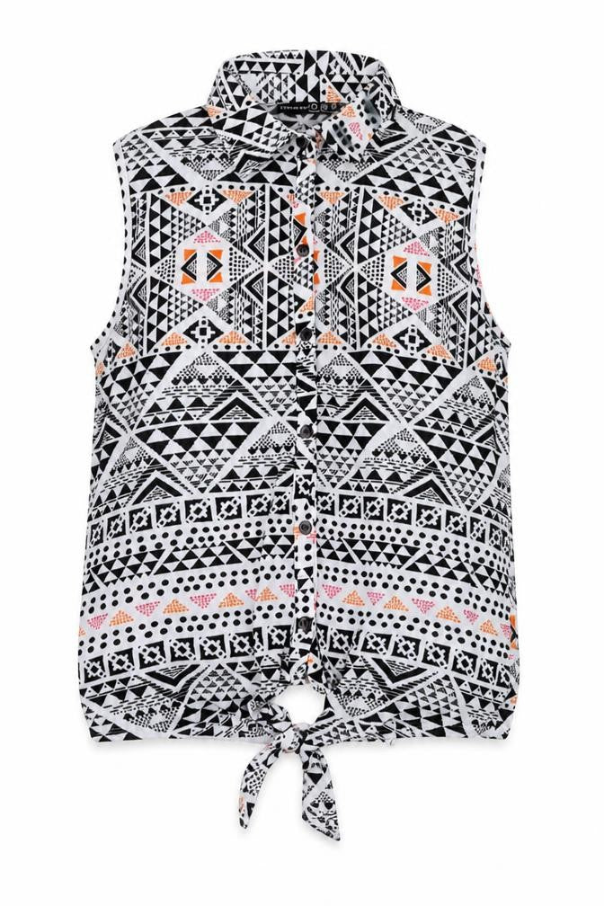 Womens UK Size 8 Atmosphere White Basic Button-Up