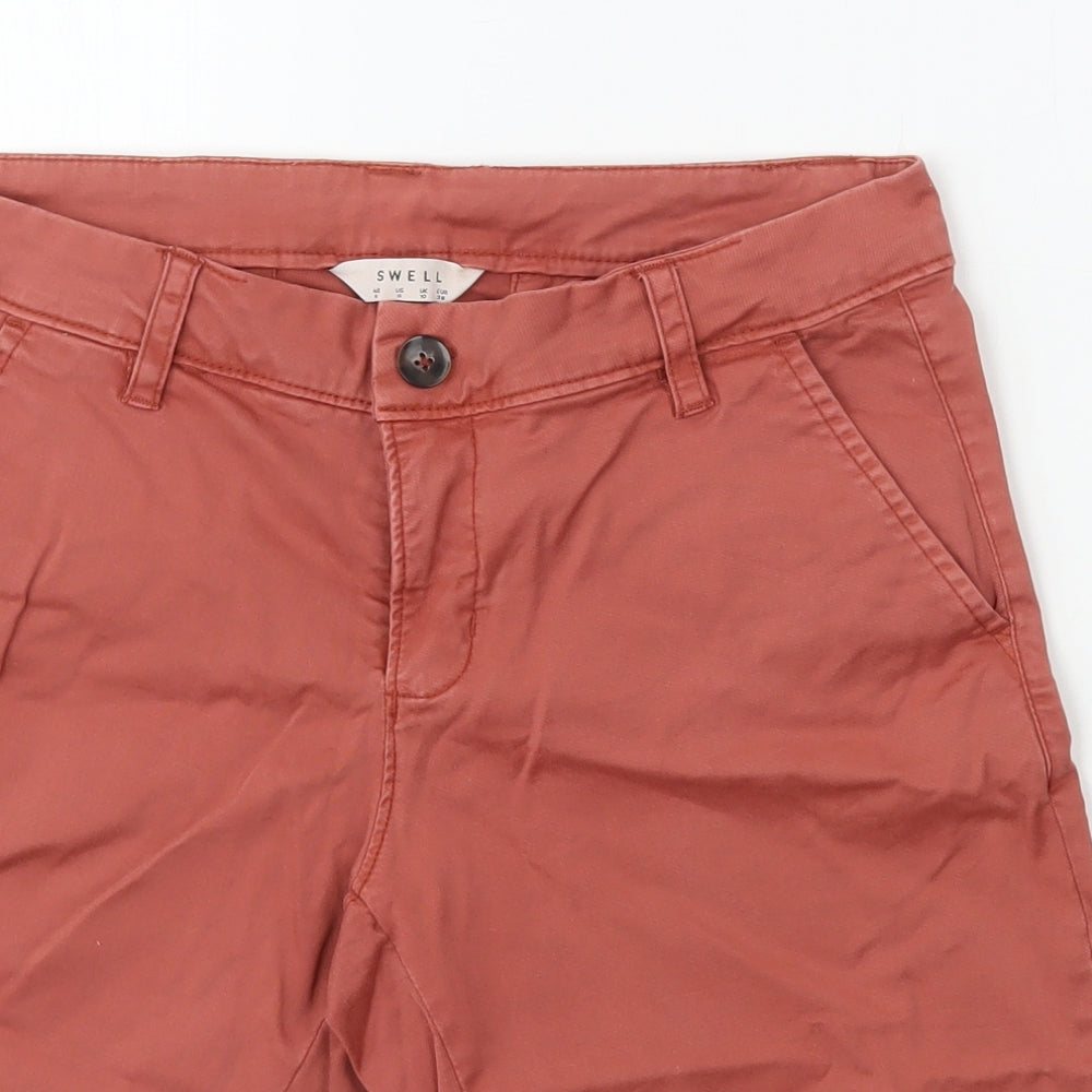 Swell Womens Pink  Cotton Boyfriend Shorts Size 6 L12 in Regular Zip
