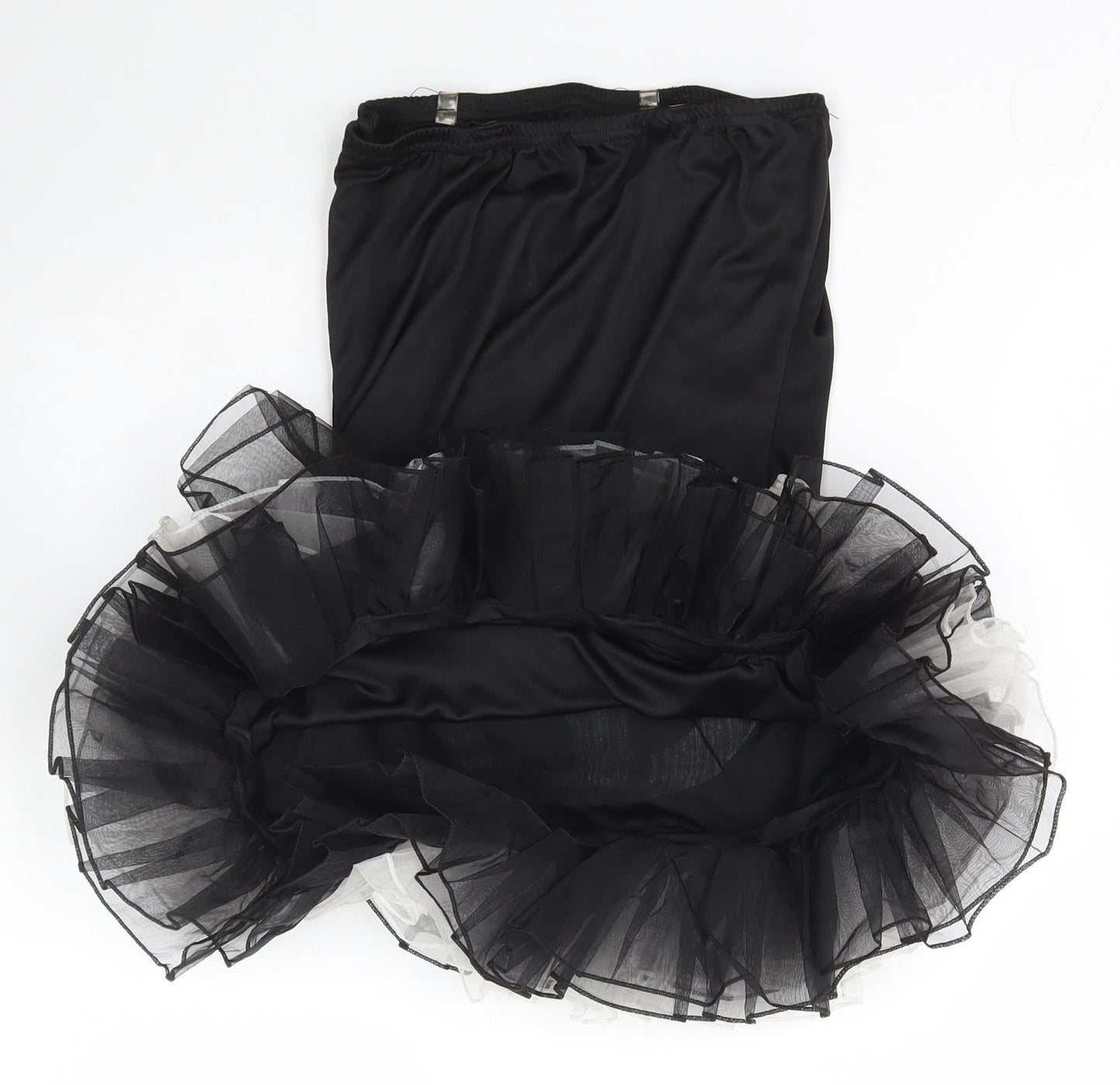 Smiffys Girls Black  Polyester Pencil Dress  Size M  Off the Shoulder Pullover - Halloween Skeleton tutu