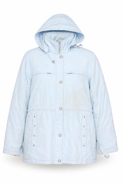 Womens UK Size L Daxon Blue Anorak Coat