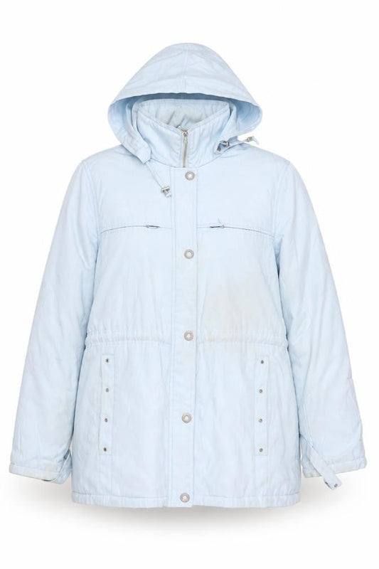 Womens UK Size L Daxon Blue Anorak Coat