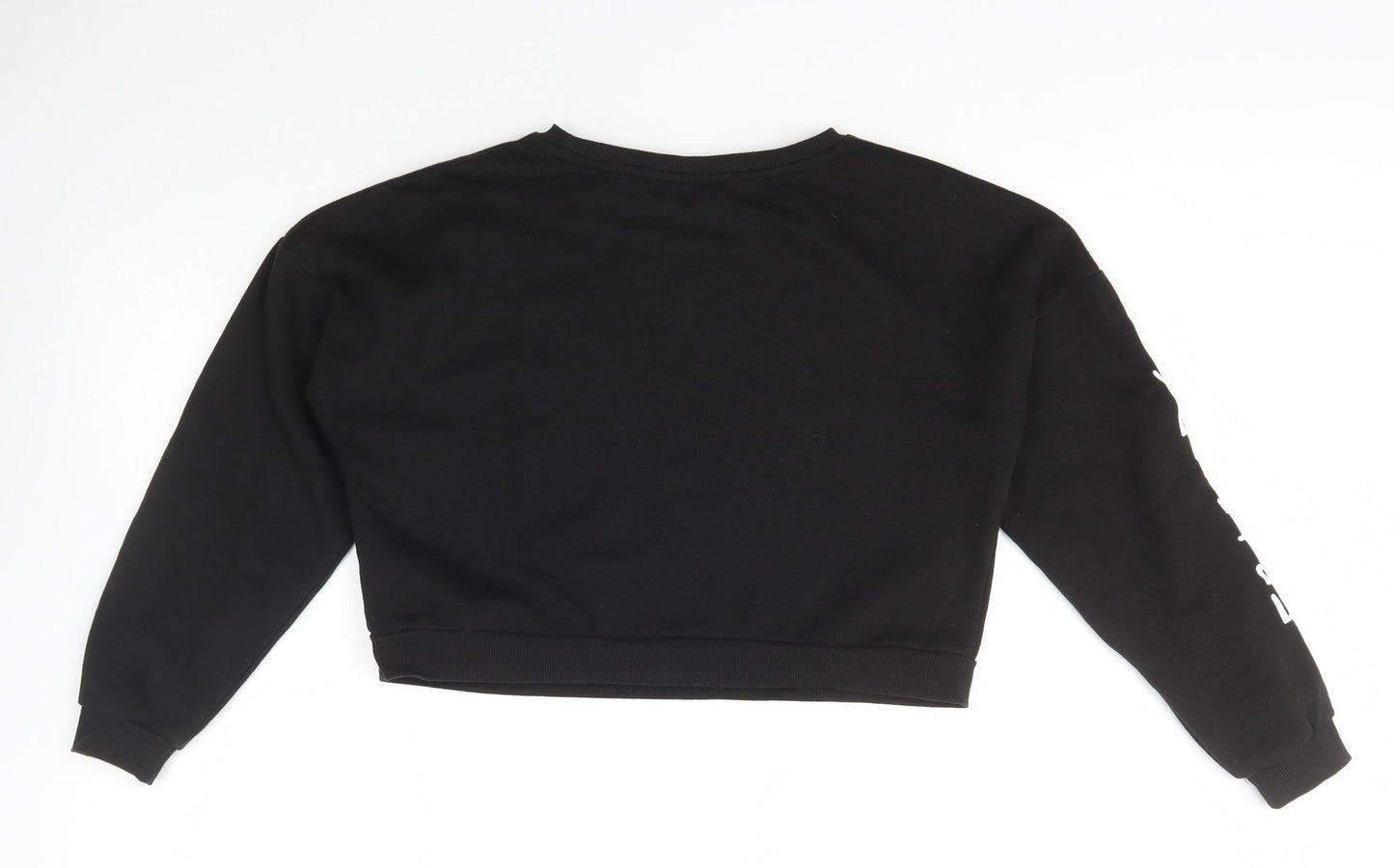 Primark Girls Black  Cotton Pullover Sweatshirt Size 11-12 Years  Pullover - Friends