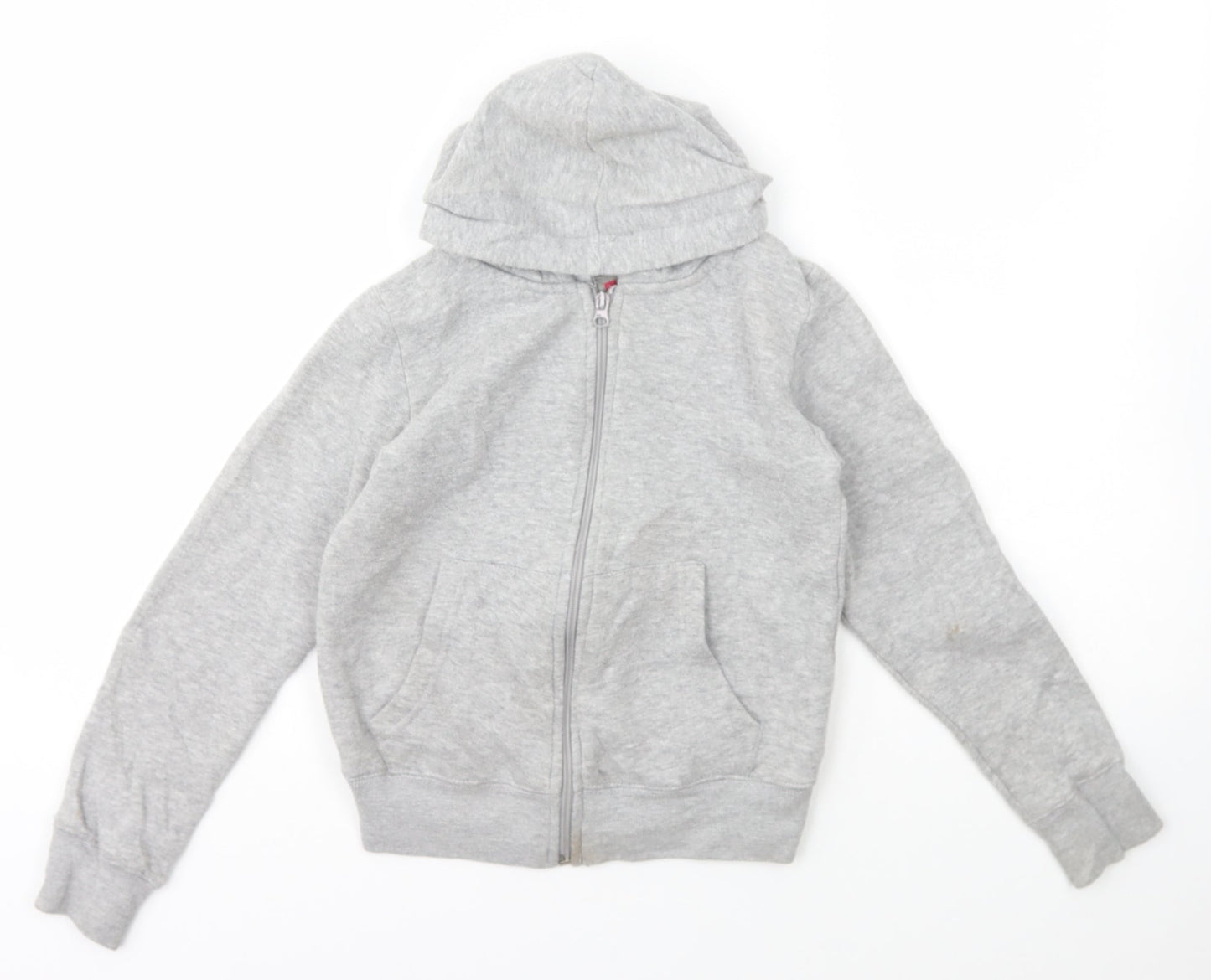 Feva Diva  Boys Grey  Polyester Full Zip Hoodie Size 7-8 Years  Zip