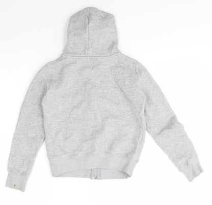 Feva Diva  Boys Grey  Polyester Full Zip Hoodie Size 7-8 Years  Zip