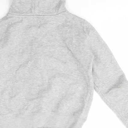 Feva Diva  Boys Grey  Polyester Full Zip Hoodie Size 7-8 Years  Zip