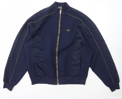 Womens UK Size S ASOS Blue Full Zip Hoodie