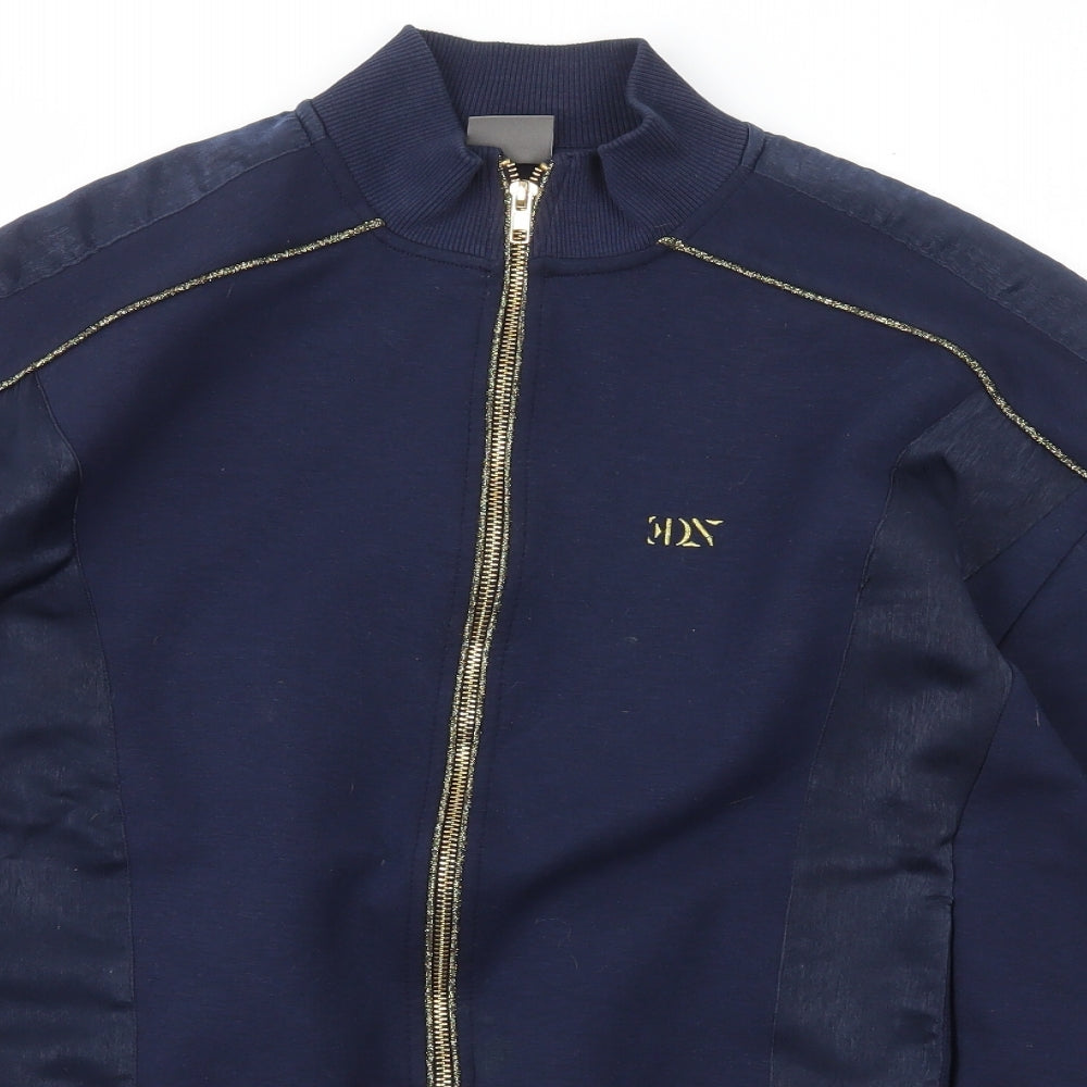 Womens UK Size S ASOS Blue Full Zip Hoodie