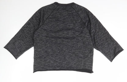 Wood Wood Womens Grey Crew Neck  Cotton Pullover Jumper Size XS