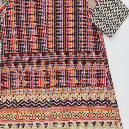 Glamorous Womens Multicoloured Fair Isle Polyester A-Line  Size XS  Round Neck