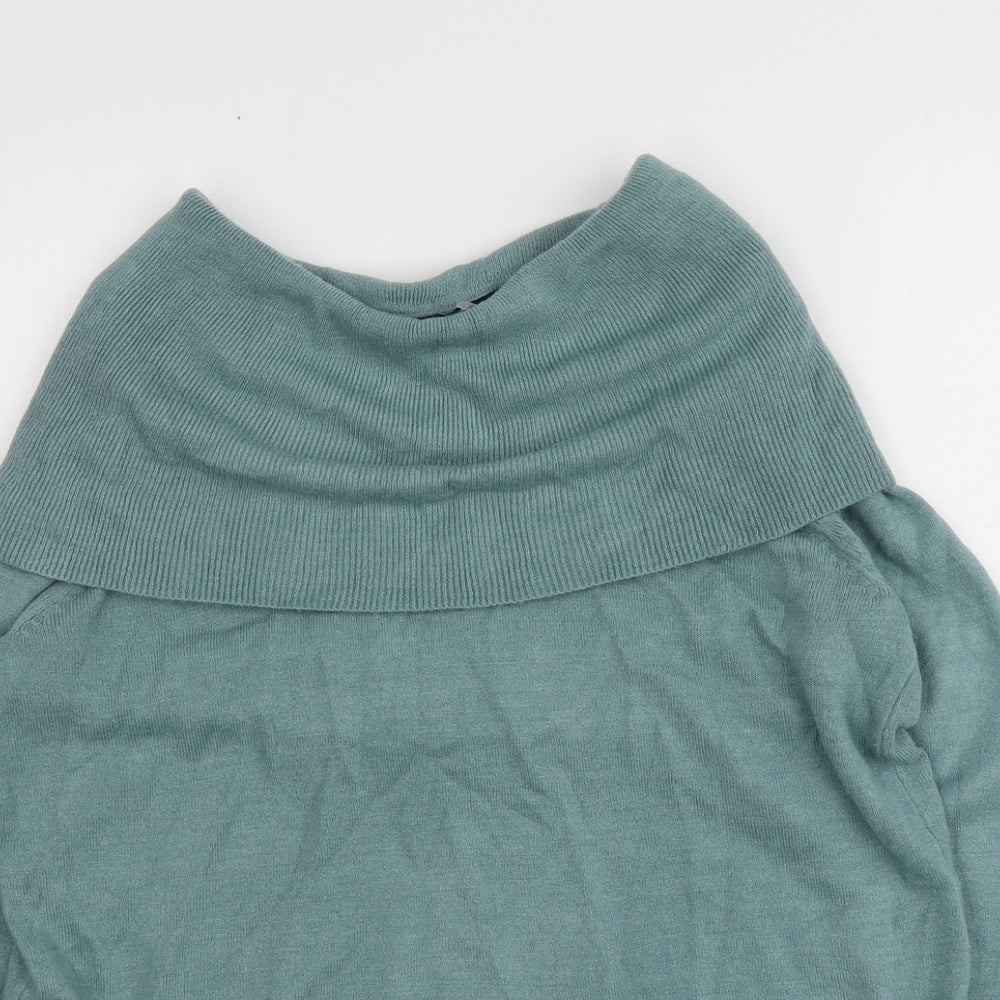 Womens UK Size 12 M&S Blue Pullover Jumper