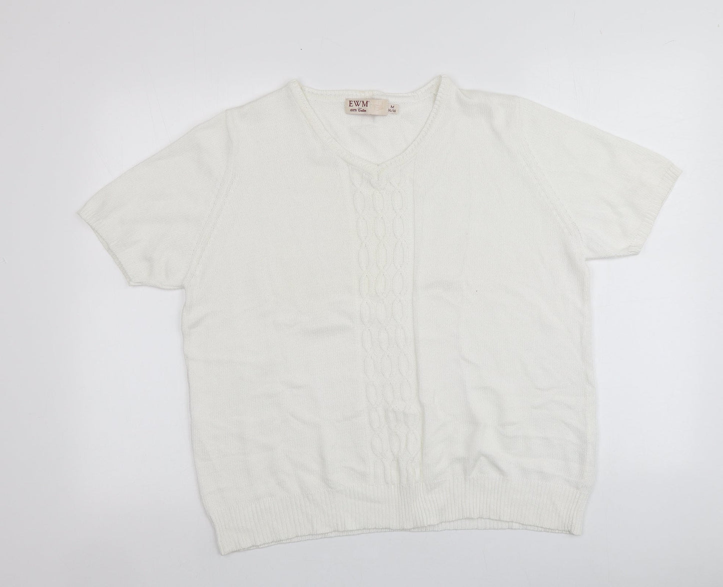 Womens UK Size M EWM Ivory Pullover Jumper