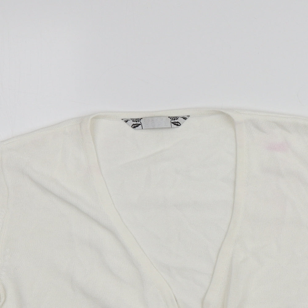 Womens UK Size 14 Joanna Hope Ivory Cardigan Jumper