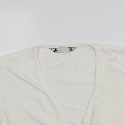 Womens UK Size 14 Joanna Hope Ivory Cardigan Jumper