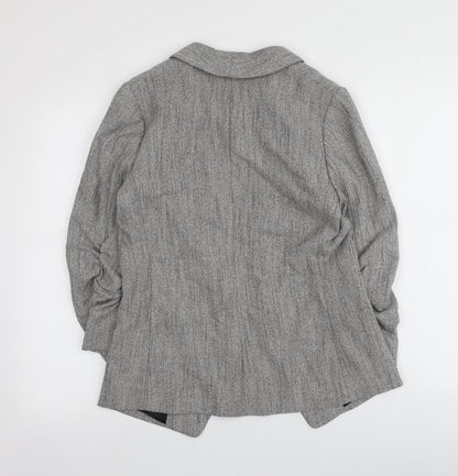 Womens UK Size 10 H&M Grey Jacket