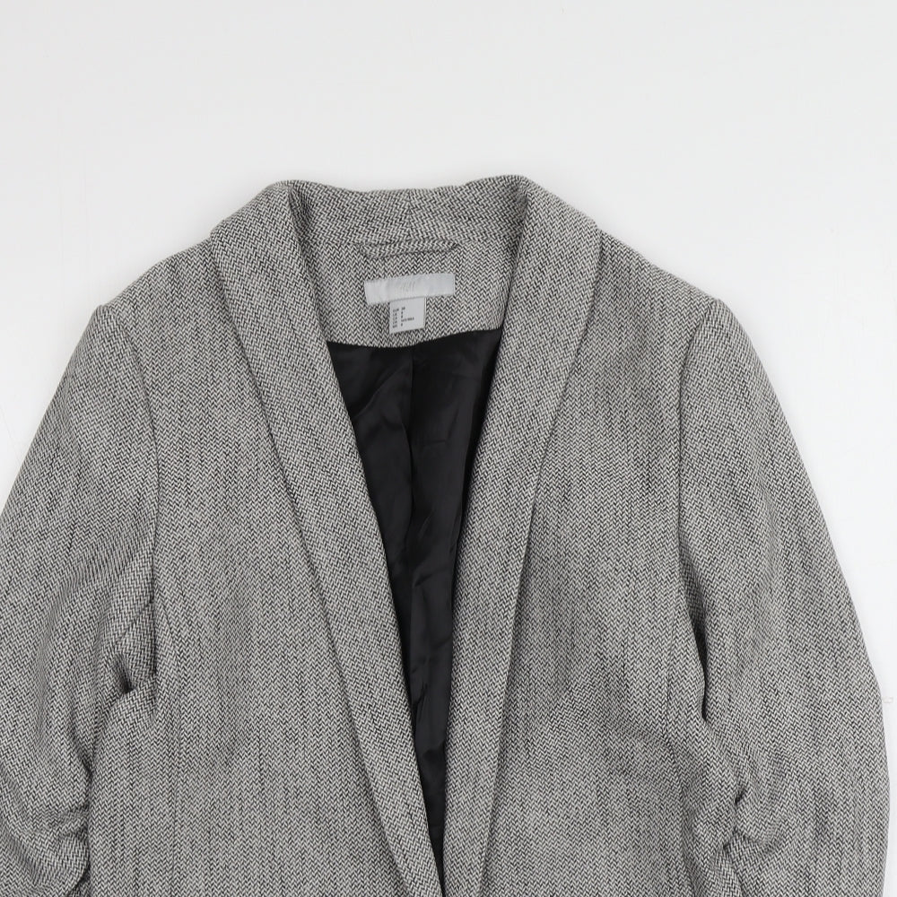 Womens UK Size 10 H&M Grey Jacket