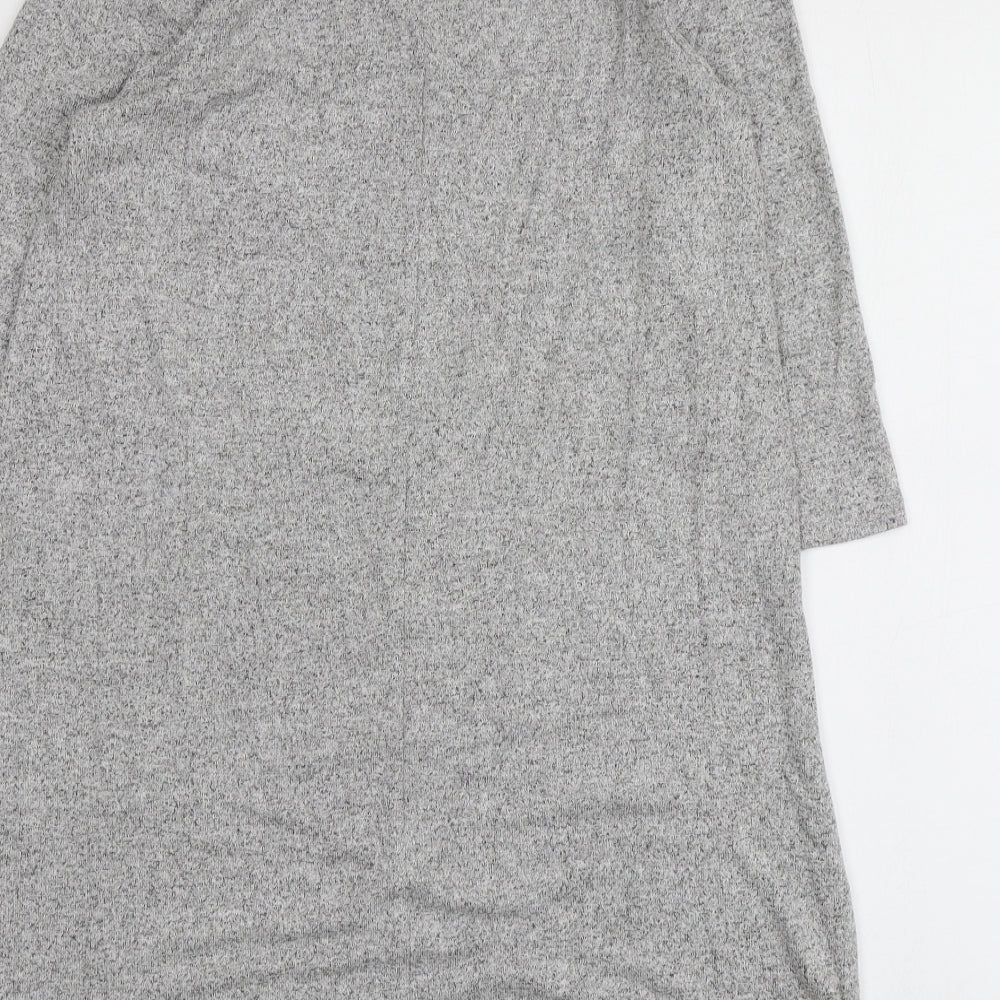 TU Womens Grey  Viscose Jumper Dress  Size 8  Round Neck