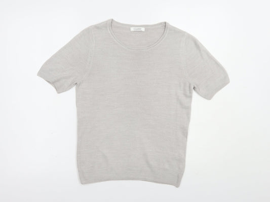 Womens UK Size 8 Marks and Spencer Grey Pullover Jumper