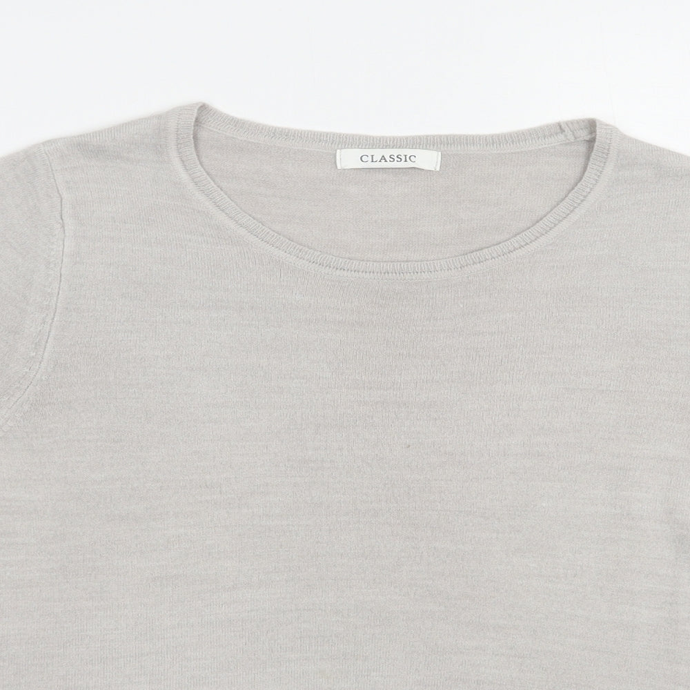 Womens UK Size 8 Marks and Spencer Grey Pullover Jumper
