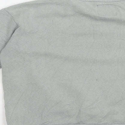 RESERVED Girls Green  Cotton Pullover Sweatshirt Size 11-12 Years  Pullover