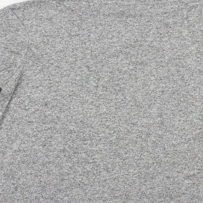 Zara Womens Grey  Viscose Pullover Sweatshirt Size L  Pullover
