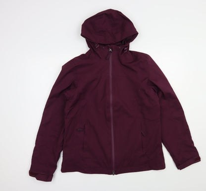 Womens UK Size 8 Crane Purple Windbreaker Coat