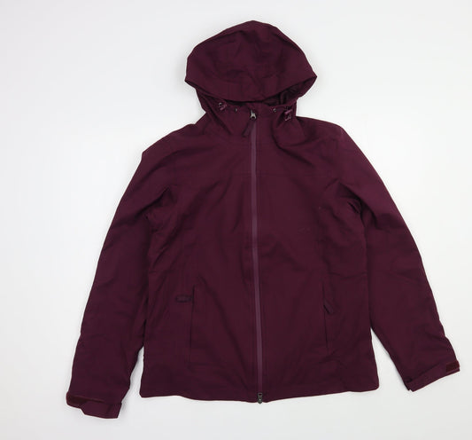 Womens UK Size 8 Crane Purple Windbreaker Coat