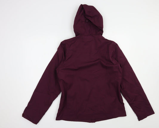Womens UK Size 8 Crane Purple Windbreaker Coat